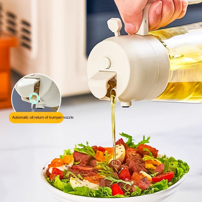 470ML Olive Oil Dispenser sprayer For Cooking BBQ 2 In 1 Glass Oil Vinegar Soy Sauce Spray Kitchen Oil Bottle For Air Fryer