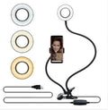 Adjustable LED Selfie Ring Light for Live Makeup Stand - Lookulooku